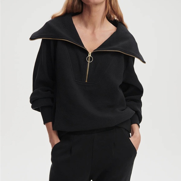 Varley Vine Half Zip Pullover - Black